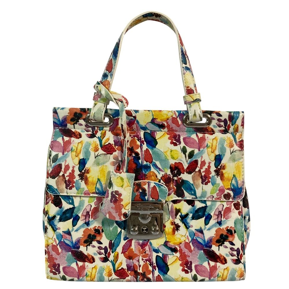 美品 GINZA Kanematsu 銀座かねまつ ハンドバッグ マルチカラー