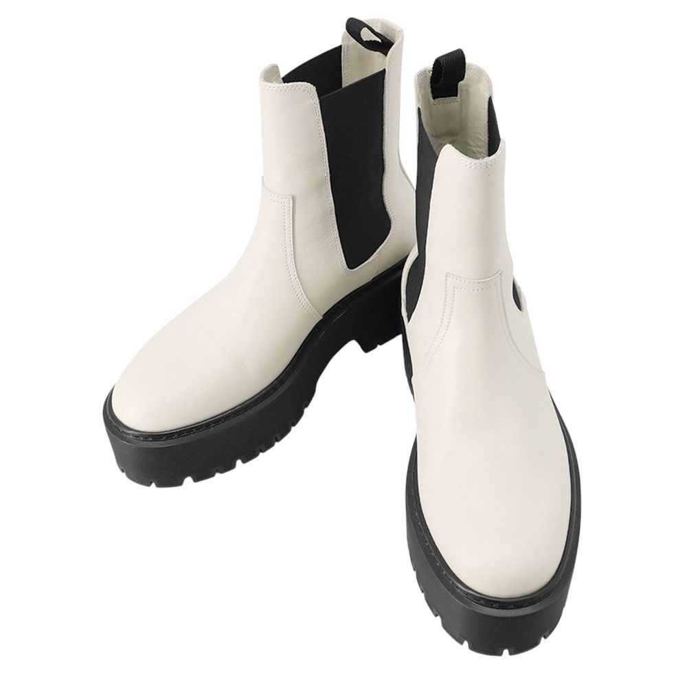 エルメス ブーツ ハロウ サイドゴア レザー レディースサイズ37 HERMES