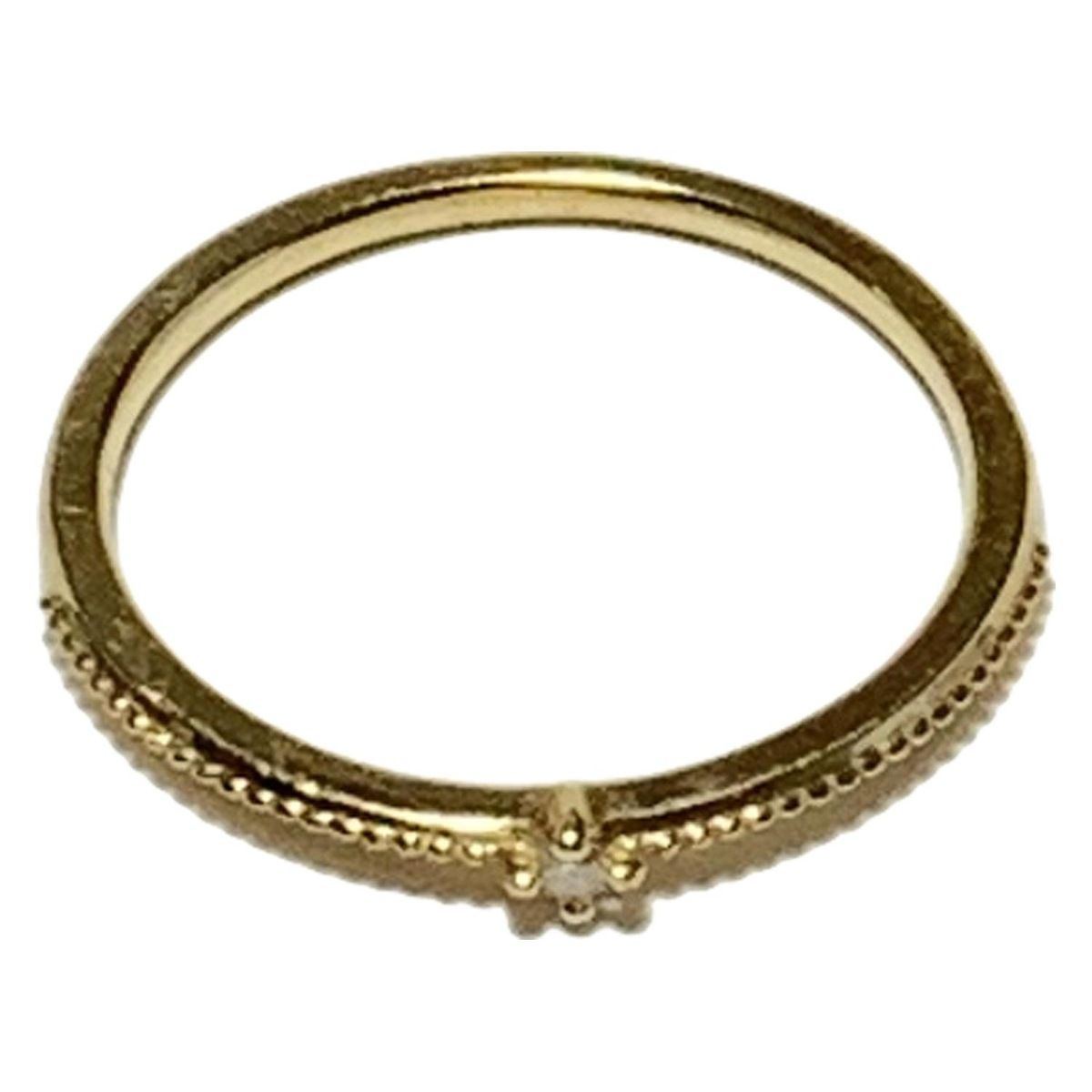 ete(エテ) リング - ダイヤモンド×K10PG 1Pダイヤ/ダイヤ0.01カラット