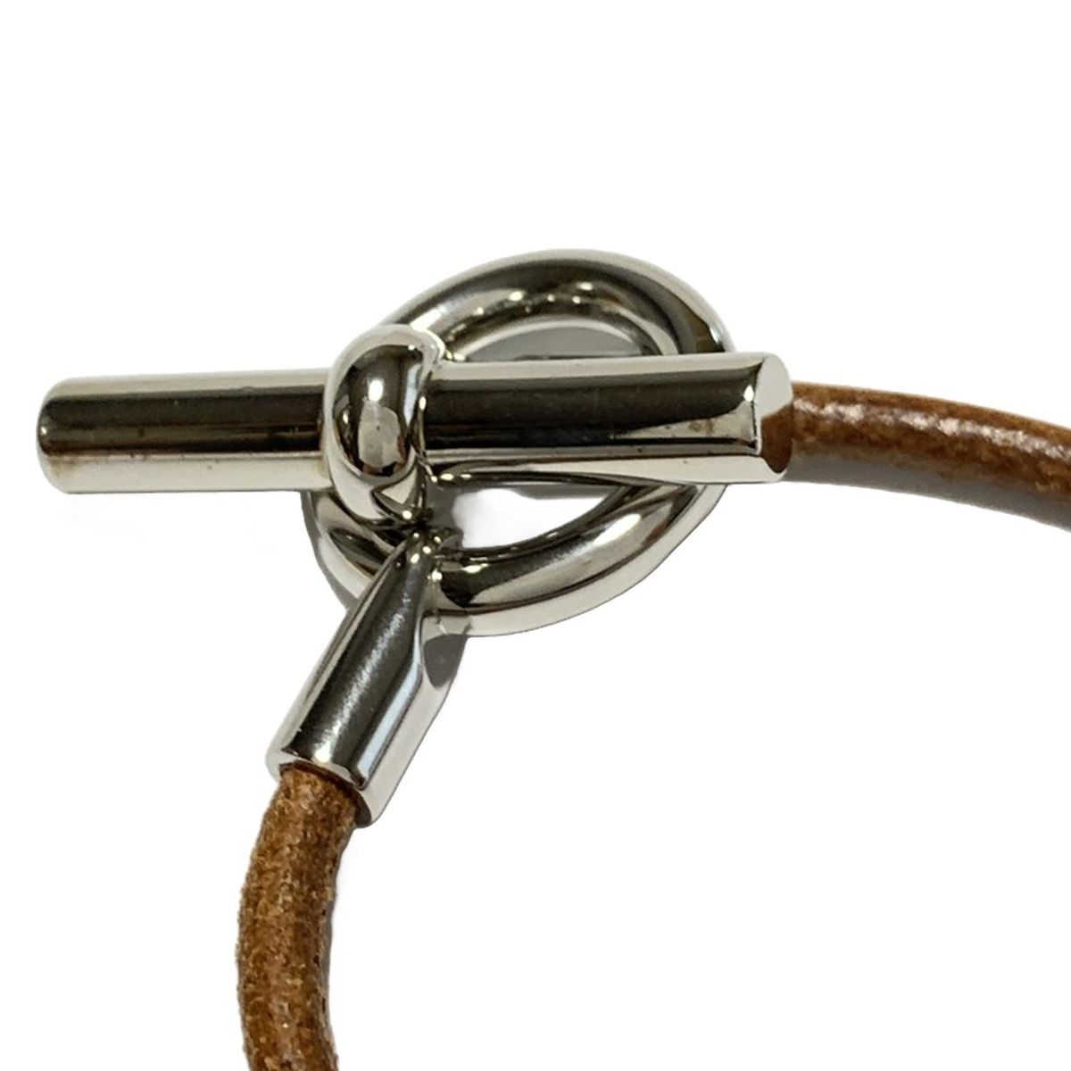 HERMES(エルメス) ブレスレット グレナン レザー ダークブラウン