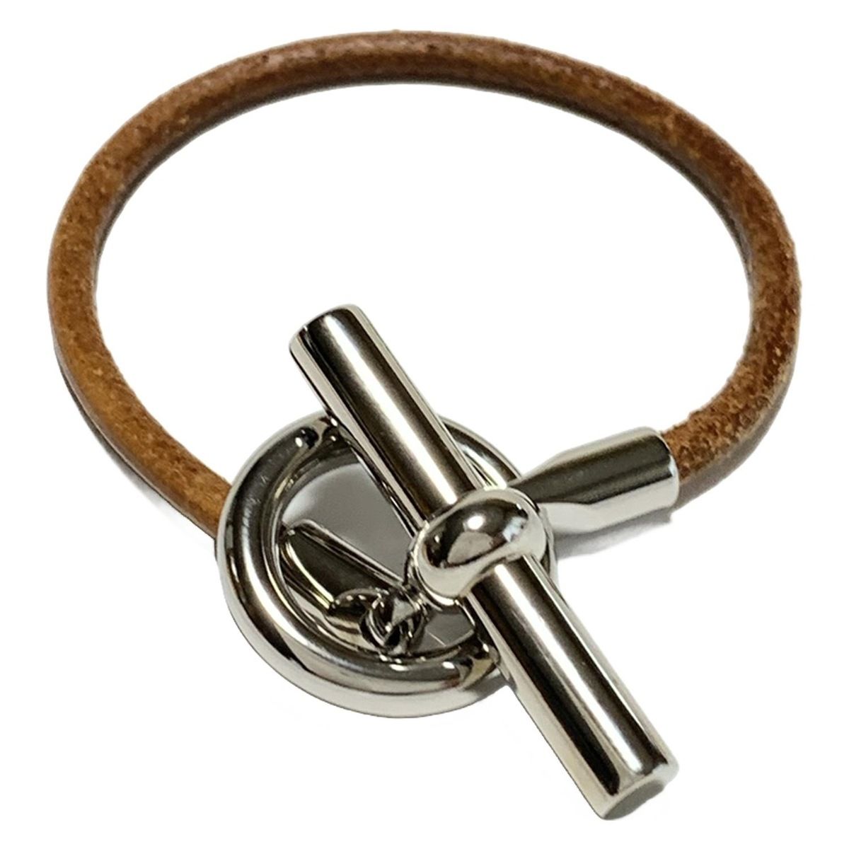 HERMES(エルメス) ブレスレット グレナン レザー ダークブラウン