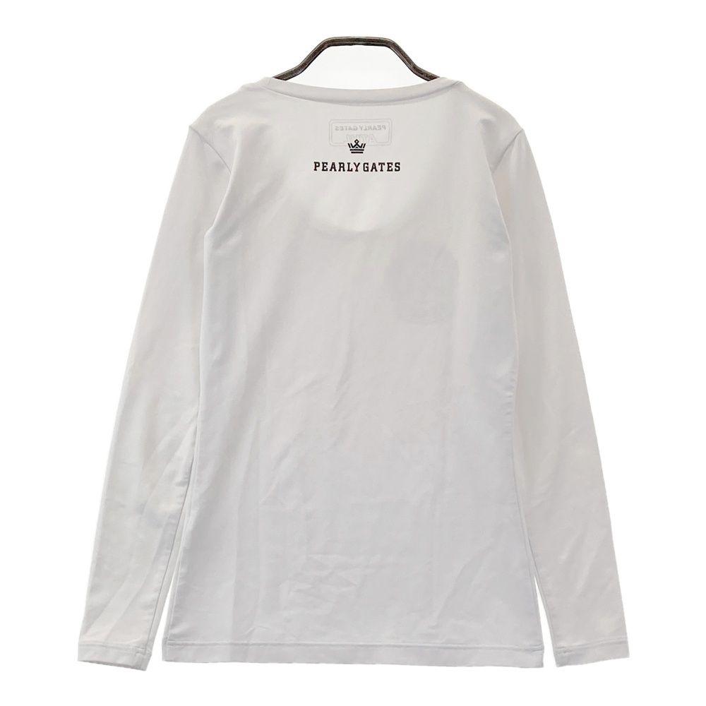 サイズ：0 PEARLY GATES パーリーゲイツ 長袖インナーTシャツ ホワイト