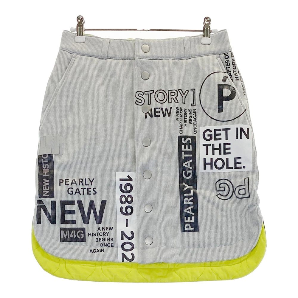 サイズ 0 PEARLY GATES パーリーゲイツ リバーシブル中綿スカート グレー系 ゴルフウェア レディース ストスト