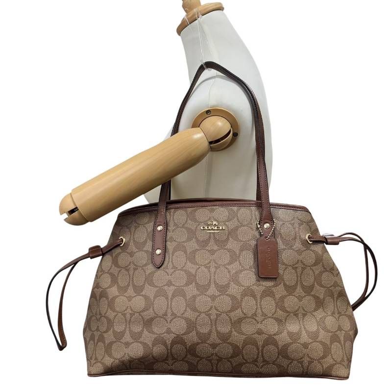 COACH コーチ☆トートバッグ シグネチャー PVC 肩掛け チャーム ロゴ