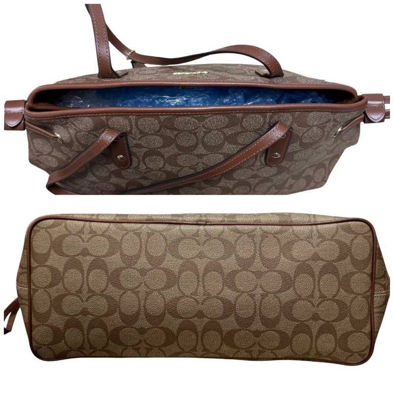 COACH コーチ☆トートバッグ シグネチャー PVC 肩掛け チャーム ロゴ