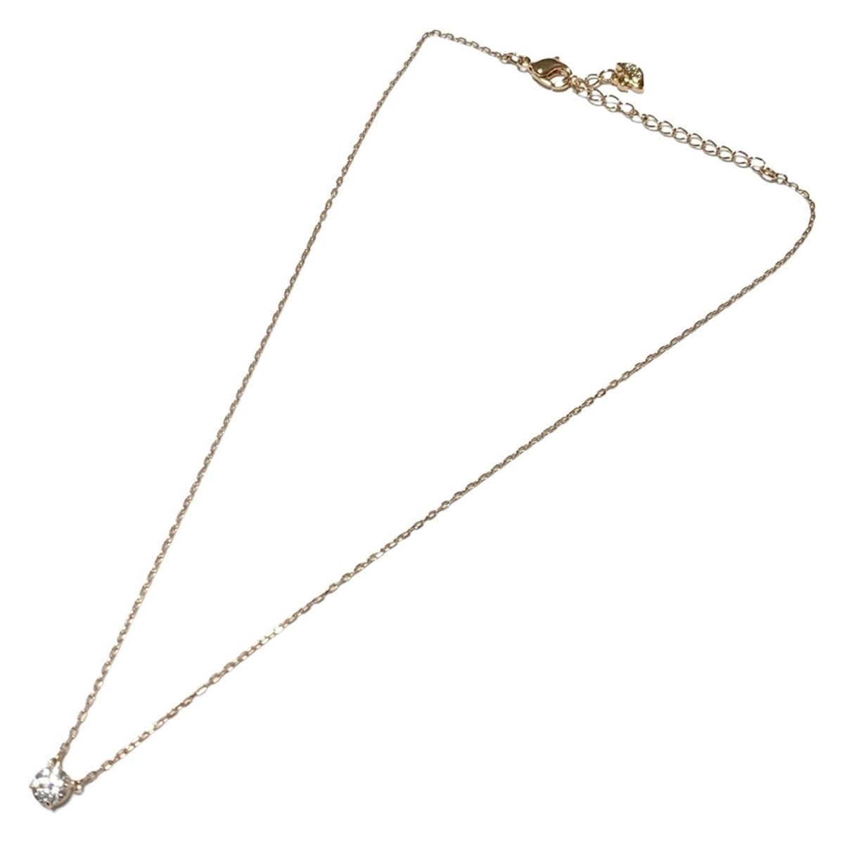 SWAROVSKI スワロフスキー ネックレス クリア ピンクゴールド