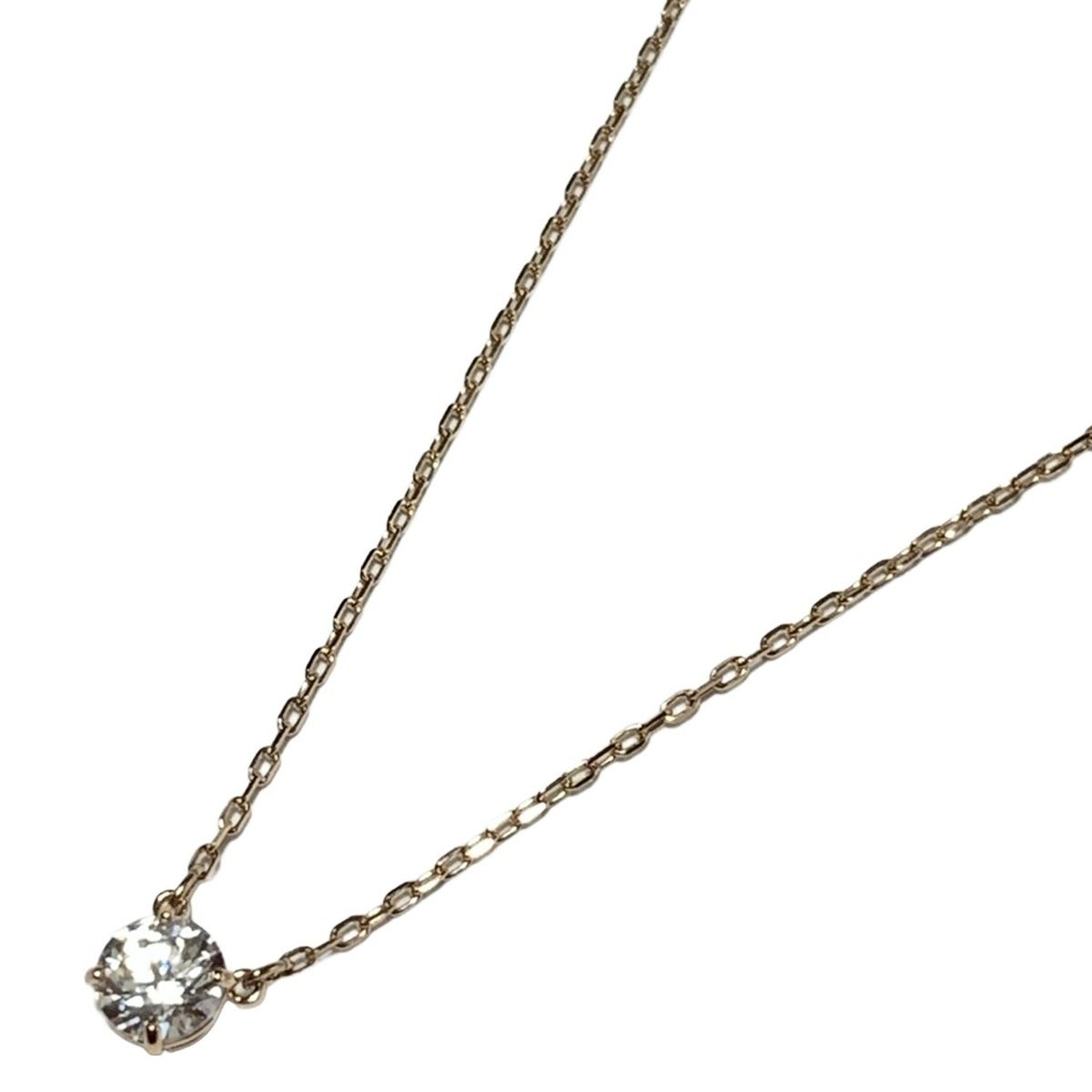 SWAROVSKI スワロフスキー ネックレス - クリア×ピンクゴールド