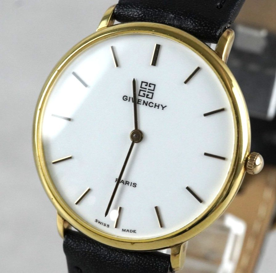 新品電池交換済】GIVENCHY PARIS ジバンシー ドレスウォッチ wacth