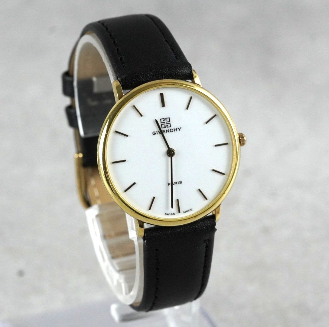 新品電池交換済】GIVENCHY PARIS ジバンシー ドレスウォッチ wacth