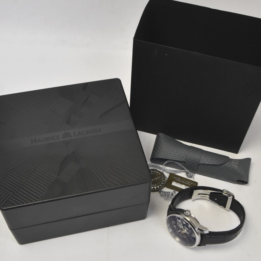 モーリスラクロア MAURICE LACROIX MP 7228 SS 001 000 マスターピース スケルトン 手巻き メンズ き B 141834 その他 時計