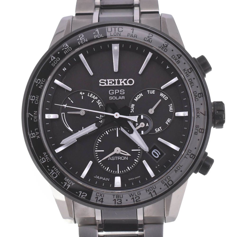 セイコー SEIKO SBXC 011 5 X 53 0 AD アストロン Xシリーズ チタン セラミック ソーラー メンズ 箱 保証書付き B 141875