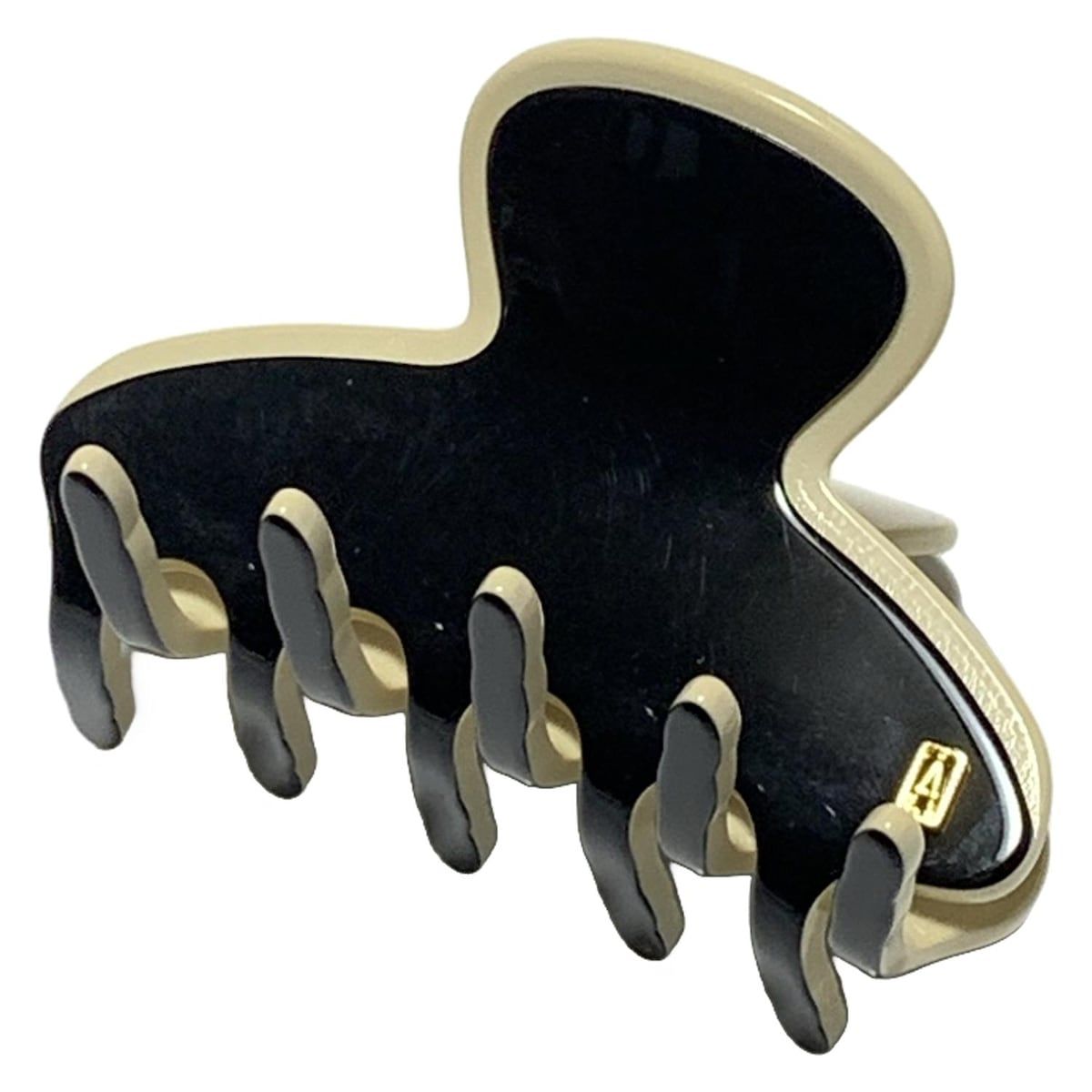 ALEXANDRE de PARIS アレクサンドル ドゥ パリ - 黒×アイボリー ヘアクリップ