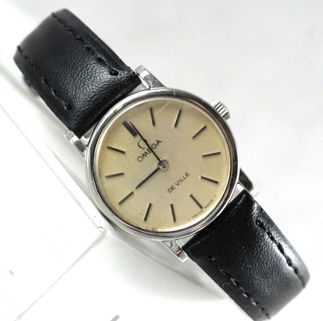 オメガ デビル OMEGA DE VILLE 手巻き 2針 シルバーケース ヴィンテージ アンティーク antique ドレスウォッチ Cal 625 ladies wacth レディース 1970年代 稼働品