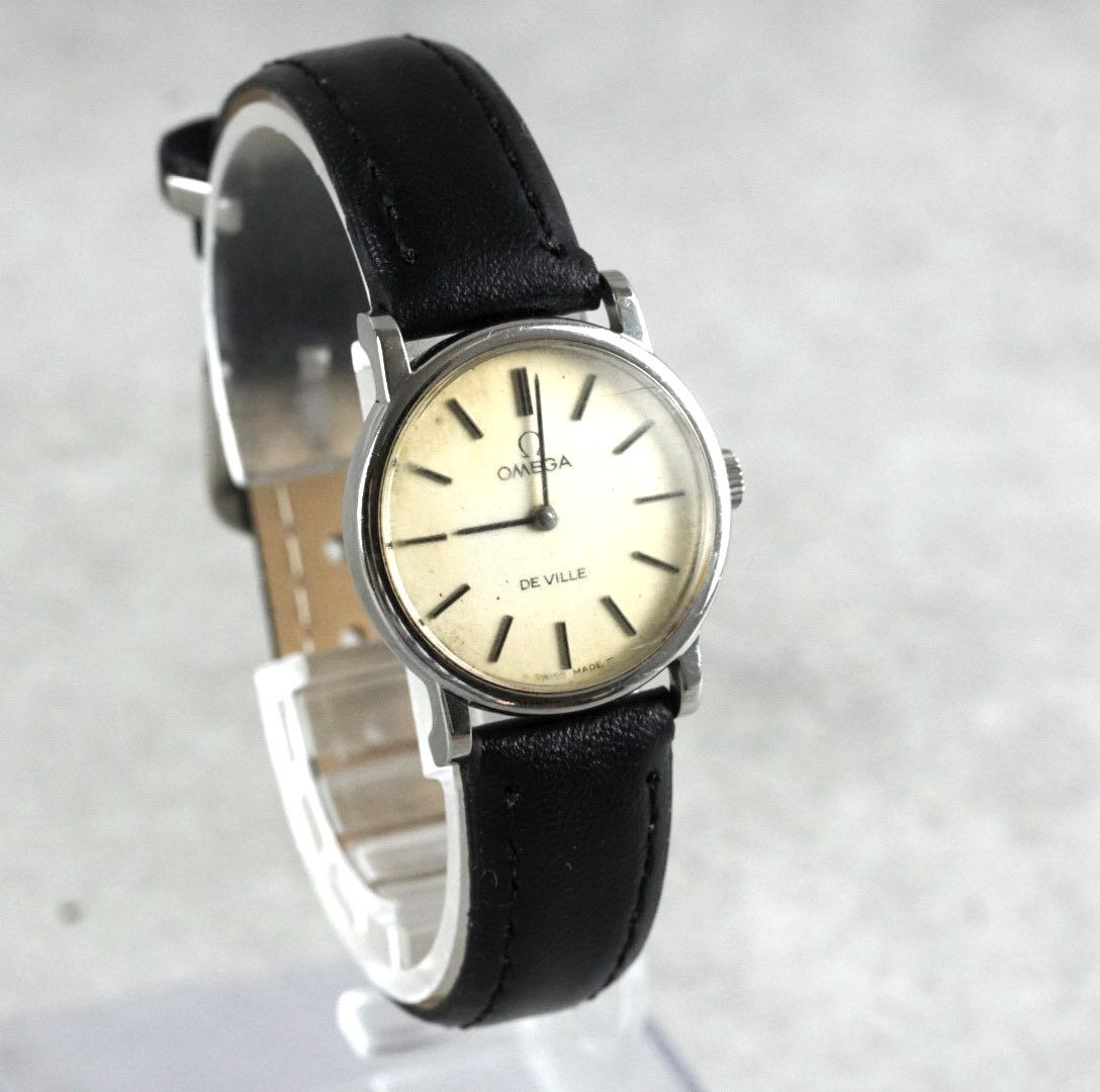 オメガ デビル OMEGA DE VILLE 手巻き 2針 シルバーケース ヴィンテージ アンティーク antique ドレスウォッチ Cal.625 ladies wacth レディース 1970年代 稼働品