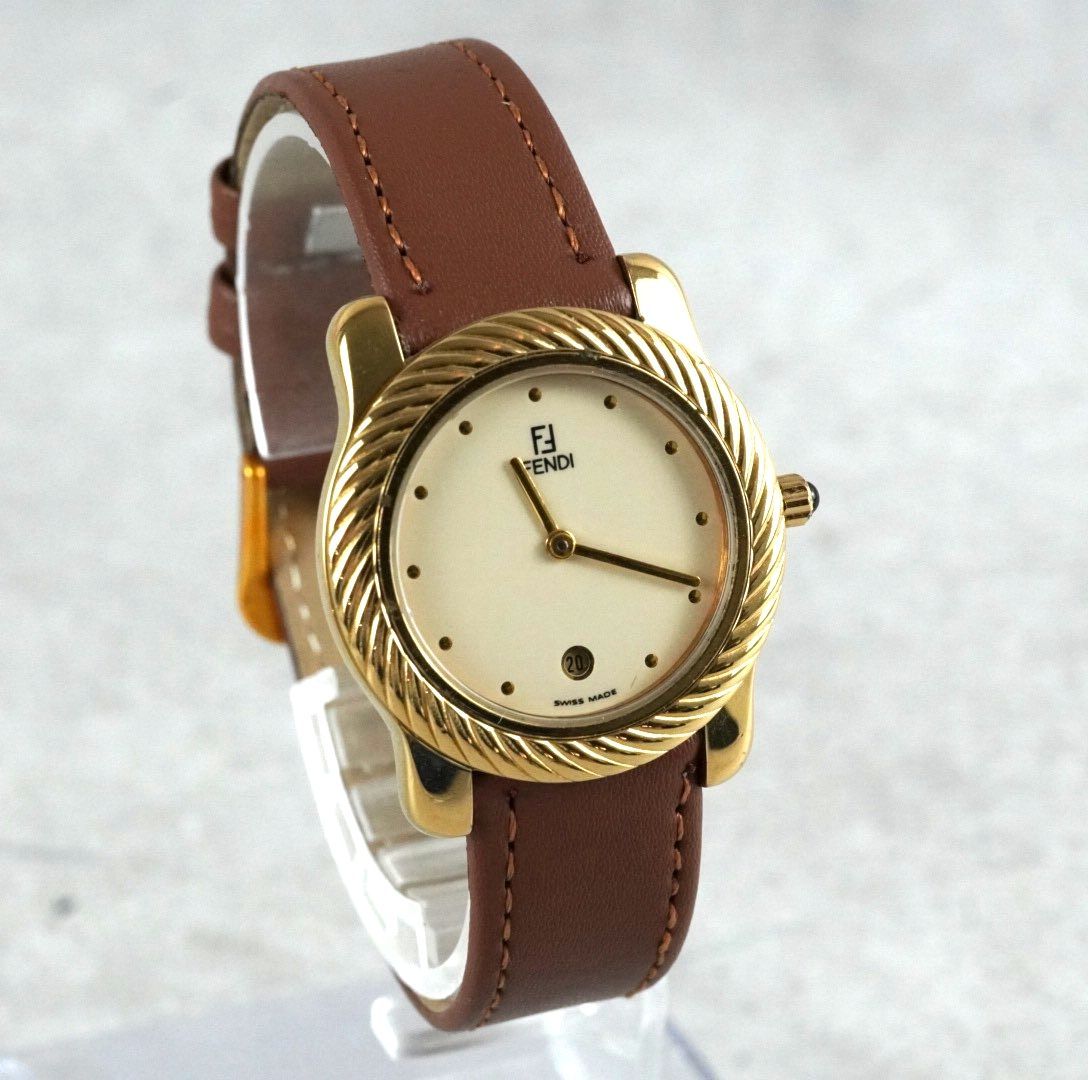 電池交換済み】 FENDI フェンディ 腕時計 wacth 860J クォーツ quartz