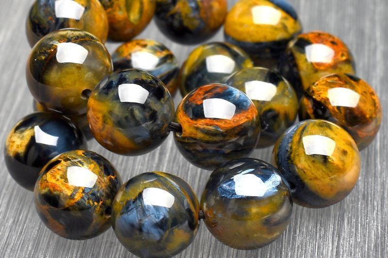 １点物 嵐の石 高品質 ピーターサイト 11.5 mm ブレスレット パワーストーン 天然石 _U 8161