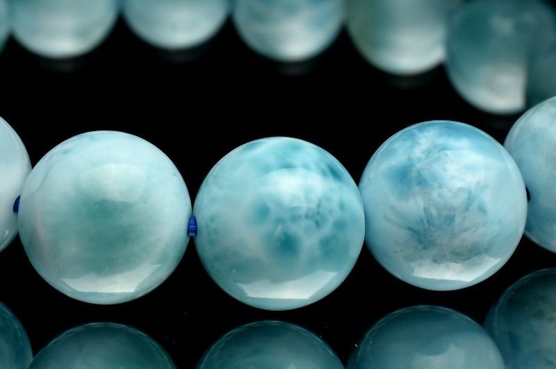 １点物 AA カリブの宝石 ラリマー 10 mm ブレスレット パワーストーン 天然石 _MC 1683