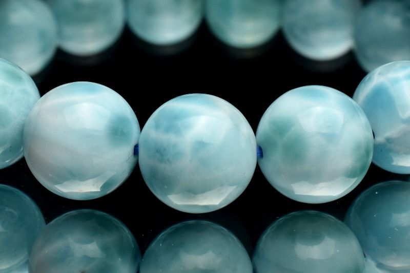 １点物 AA カリブの宝石 ラリマー 10 mm ブレスレット パワーストーン 天然石 _MC 1684