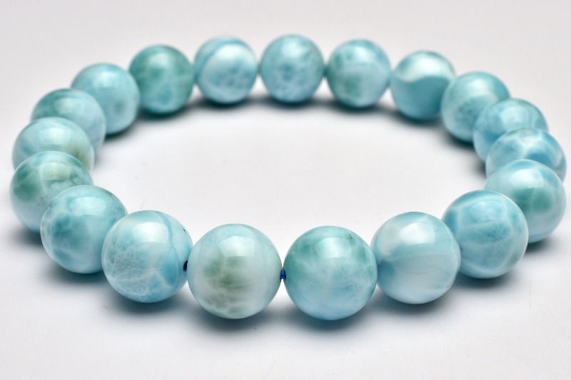  １点物 AA カリブの宝石 ラリマー 10 mm ブレスレット パワーストーン 天然石 _MC 1684 ブレスレット バングル アクセサリー
