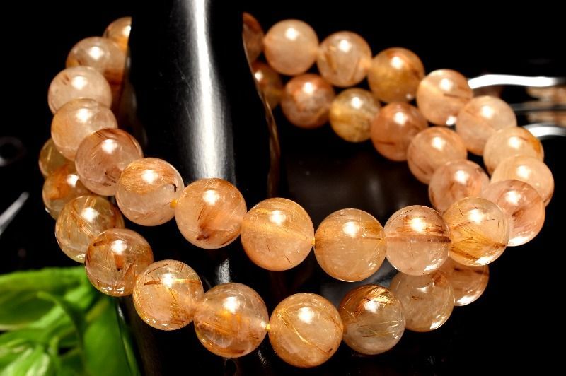 売約済み　タイチンルチル　タイガータイチンルチル　天然石　パワーストーン 天然石 パワーストーン ブレスレット 約17cm/ タイチンルチル タイガー