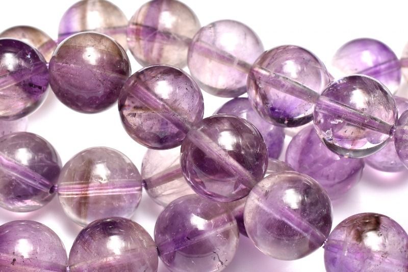 スモーキーファントム◇ スーパーセブンアメジスト 9.5mm ブレスレット