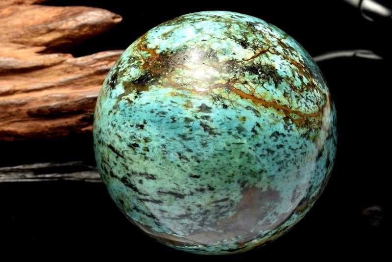 １点物 天然 ターコイズ 64 mm 丸玉 台座付き スフィア パワーストーン 天然石 _CG 6870 宅急便
