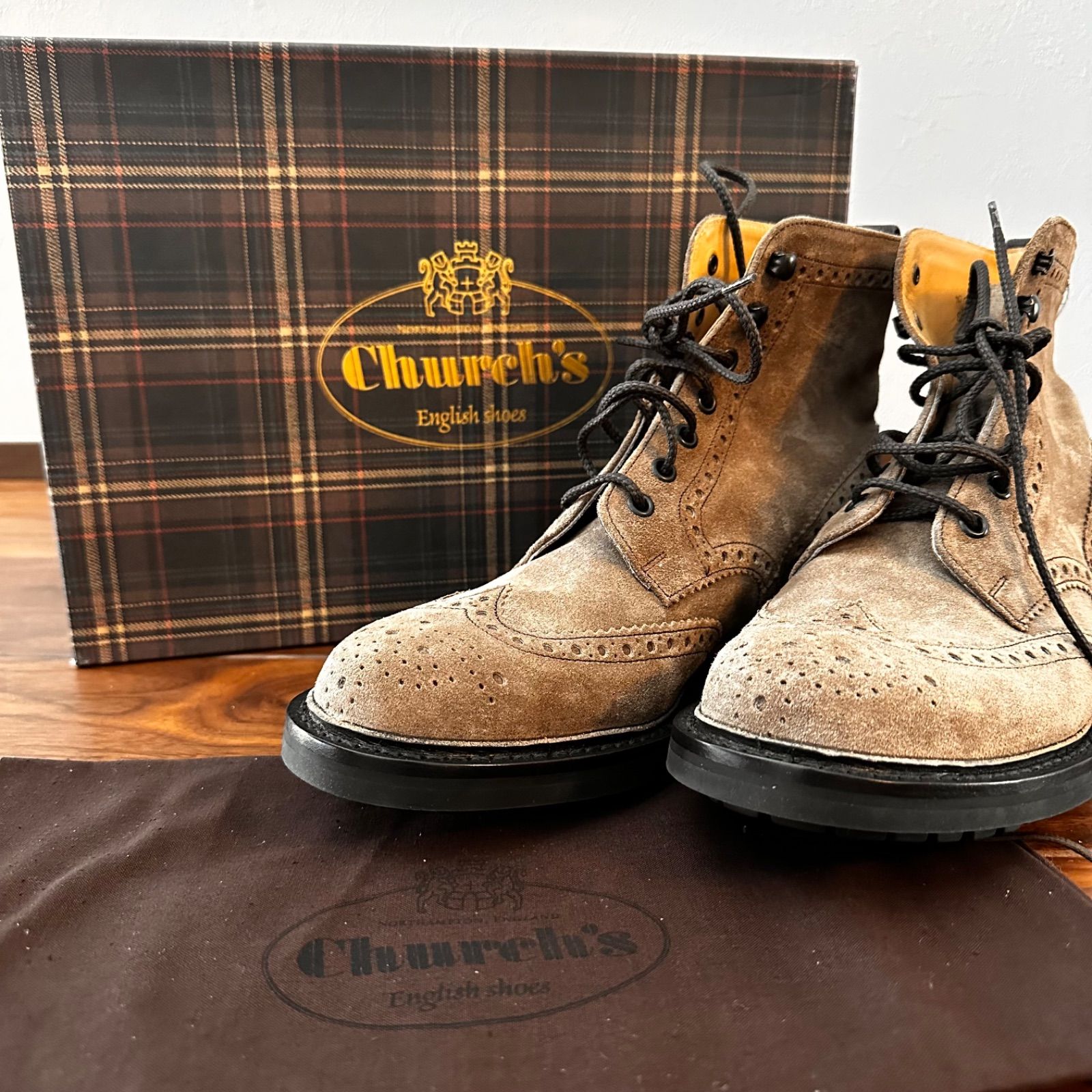 新品】チャーチ ブーツ スエード Church