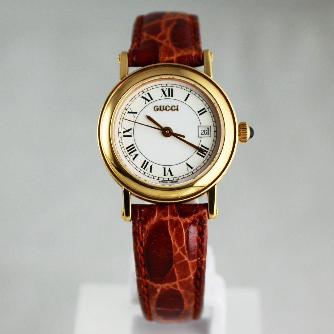 SA161 GUCCI グッチ 7200L レディース 腕時計 クオーツ ゴールドケース