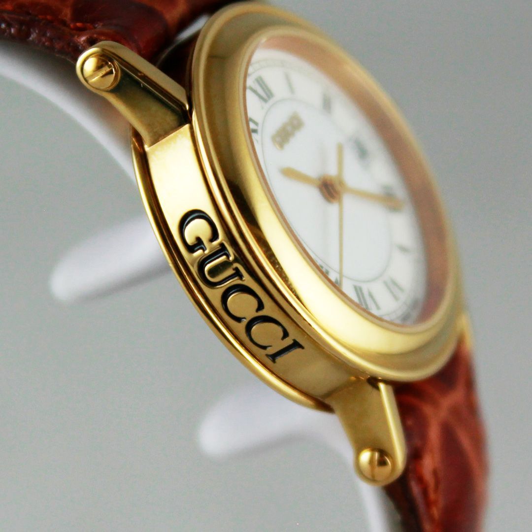 SA161 GUCCI グッチ 7200L レディース 腕時計 クオーツ ゴールドケース