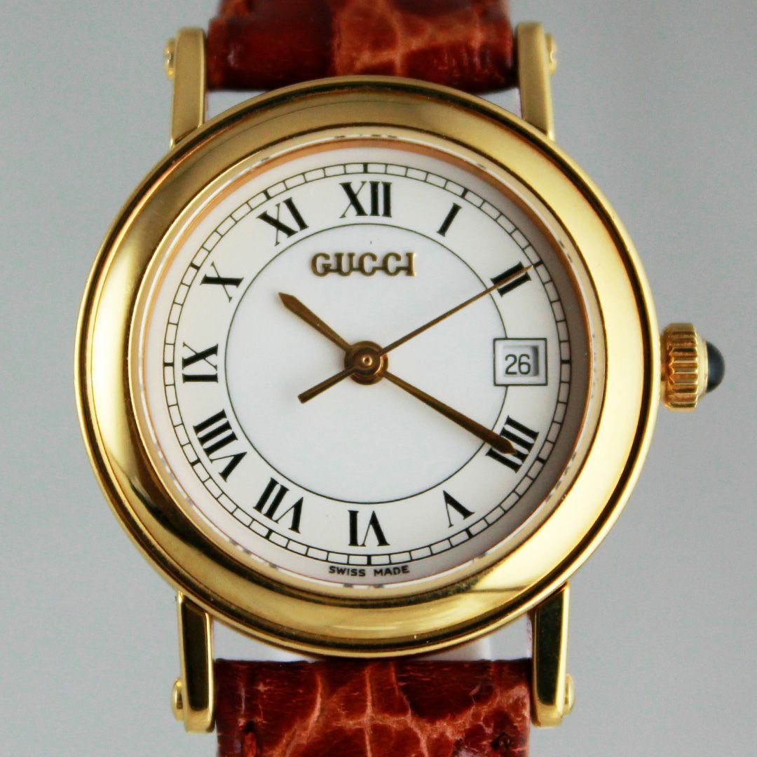 SA161 GUCCI グッチ 7200L レディース 腕時計 クオーツ ゴールドケース