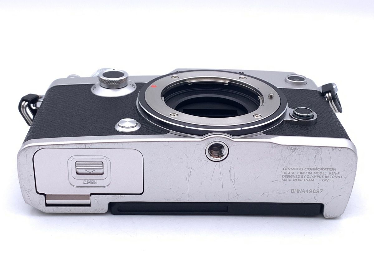  並品 オリンパス PEN F ボディ シルバー ミラーレス一眼 デジタルカメラ
