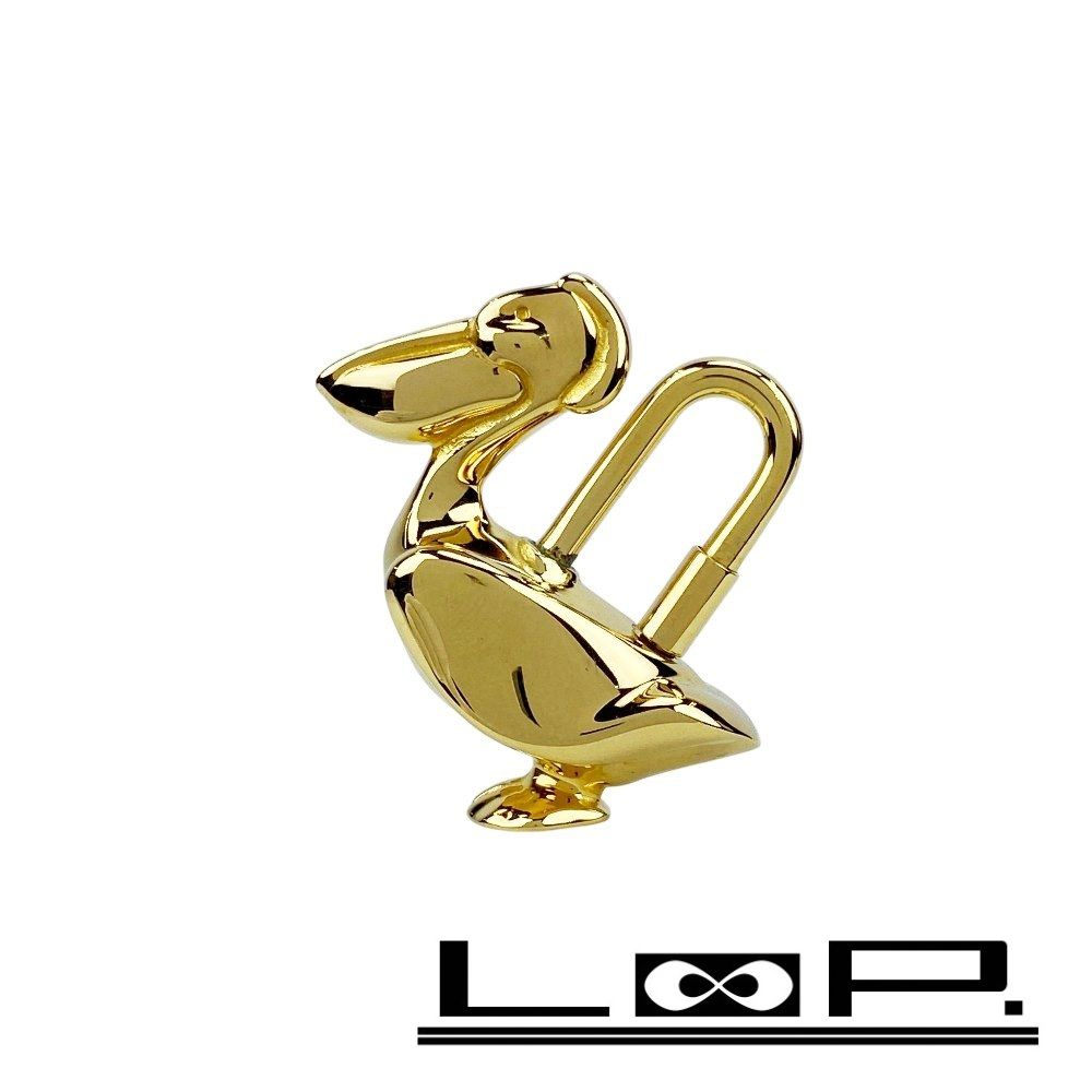 エルメス カデナ ペリカン バッグ チャーム アニマル ゴールド GP 479687 7