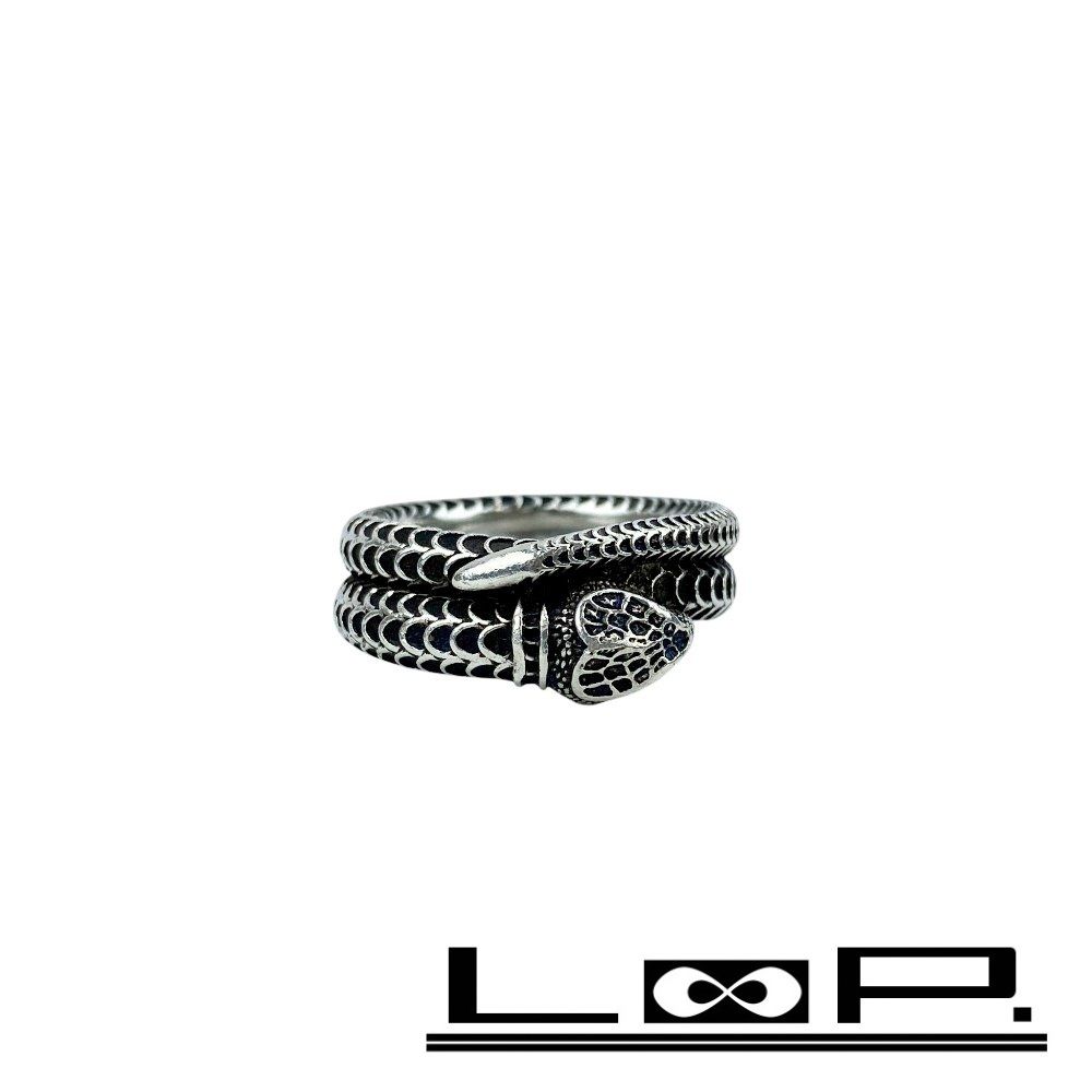 新同 グッチ ガーデンスネーク リング 指輪 シルバー SV 925 21 488535 7