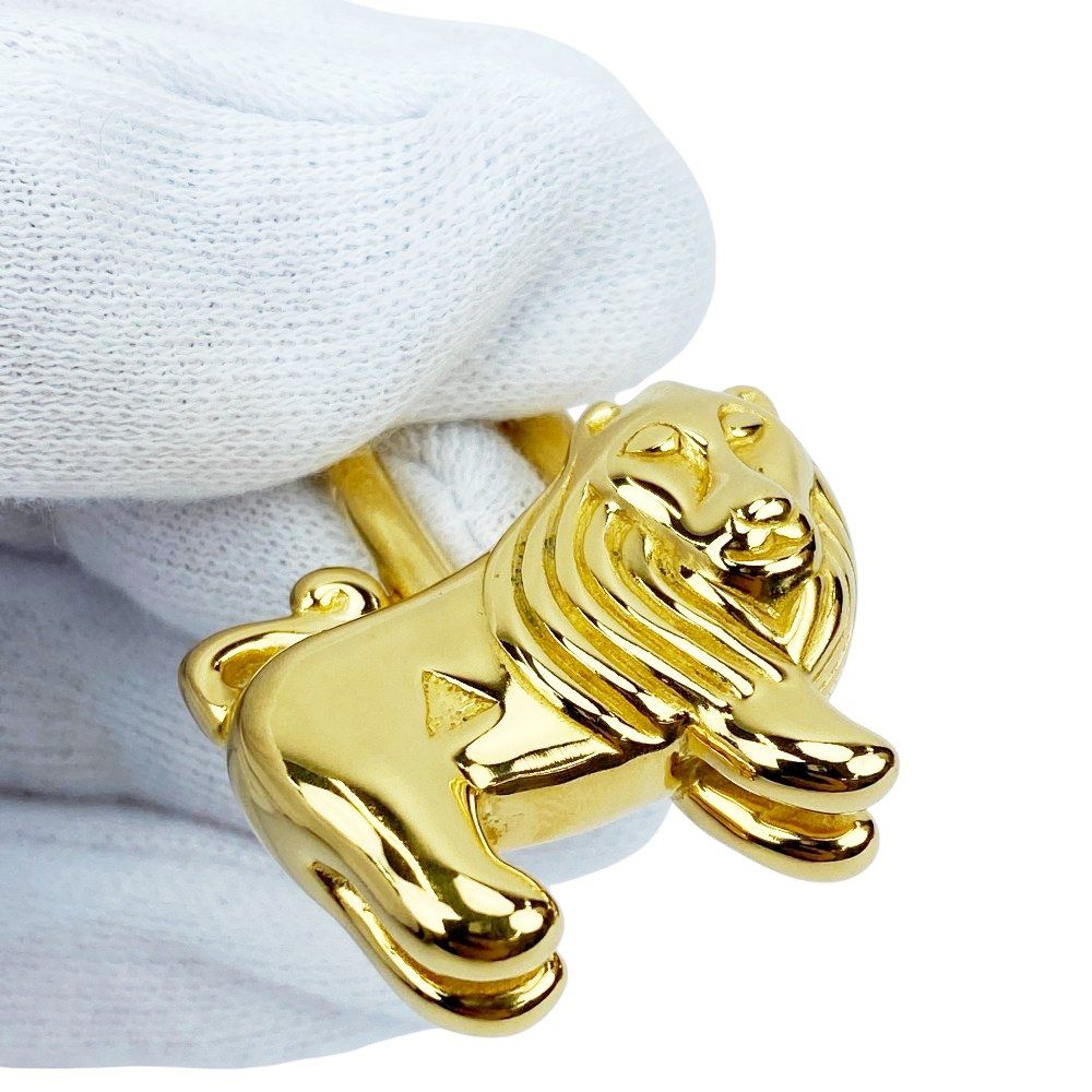 エルメス □新同□ カデナ ライオン バッグ チャーム アニマル