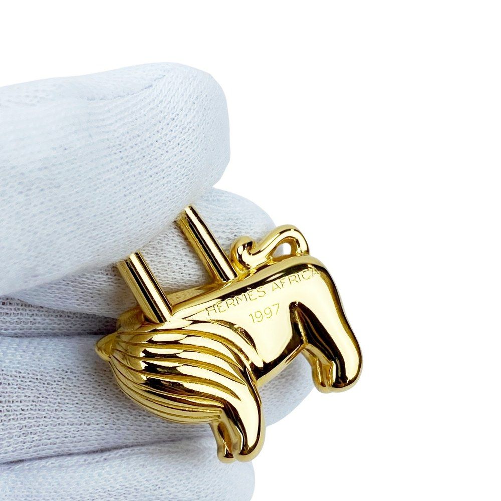 エルメス □新同□ カデナ ライオン バッグ チャーム アニマル