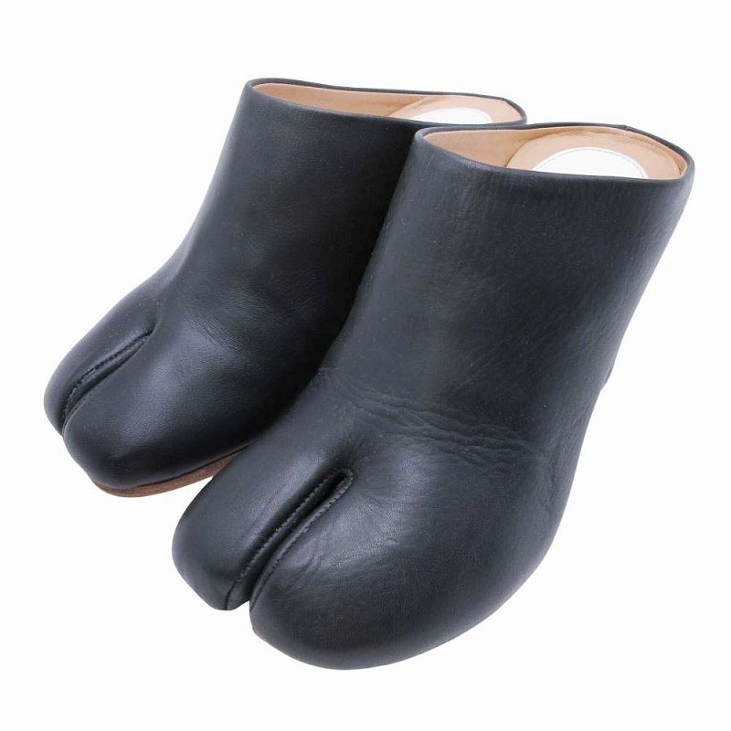 メゾンマルジェラ 22 Maison Margiela tabi sabo booties 足袋 サボ ブーティ サンダル シューズ 靴 ウェッジソール ミュール サイズ35 22.0 cm 黒 ブラック レディース