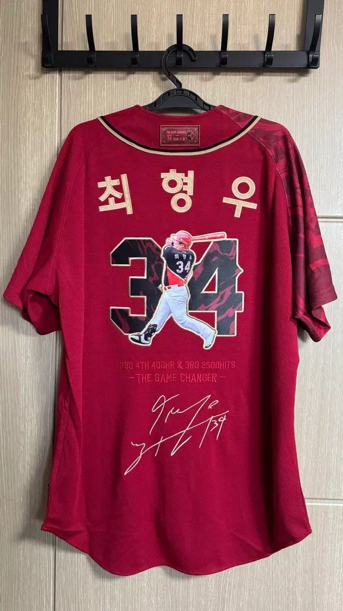 KIAタイガース チェ ヒョンウ 400 HOMERUN 記念 UNIフォーム