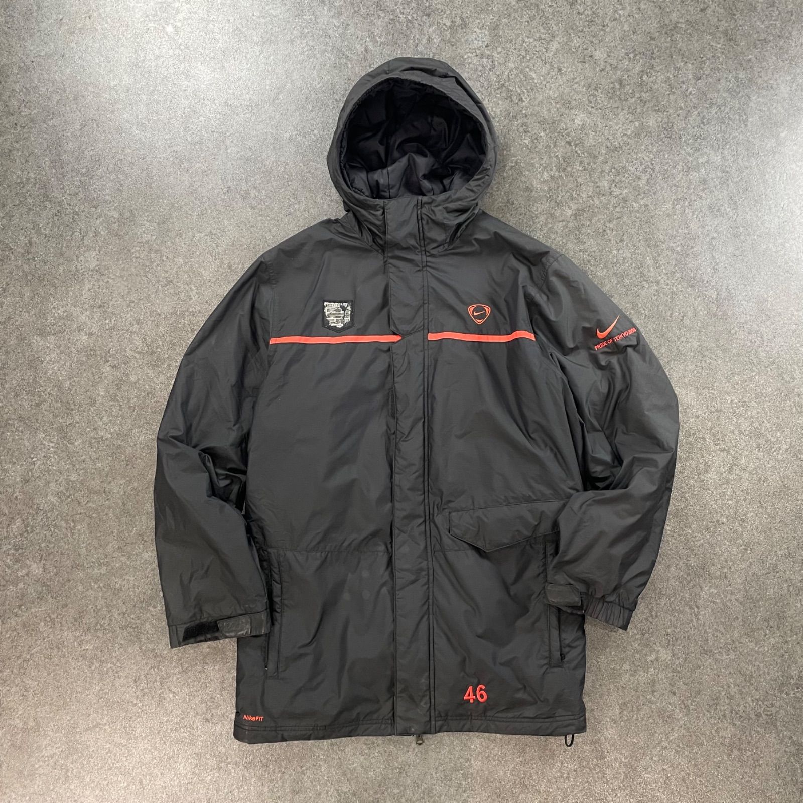 希少 帝京魂 珍品 高校サッカー 名門 00s NIKE Bench Coat Jacket