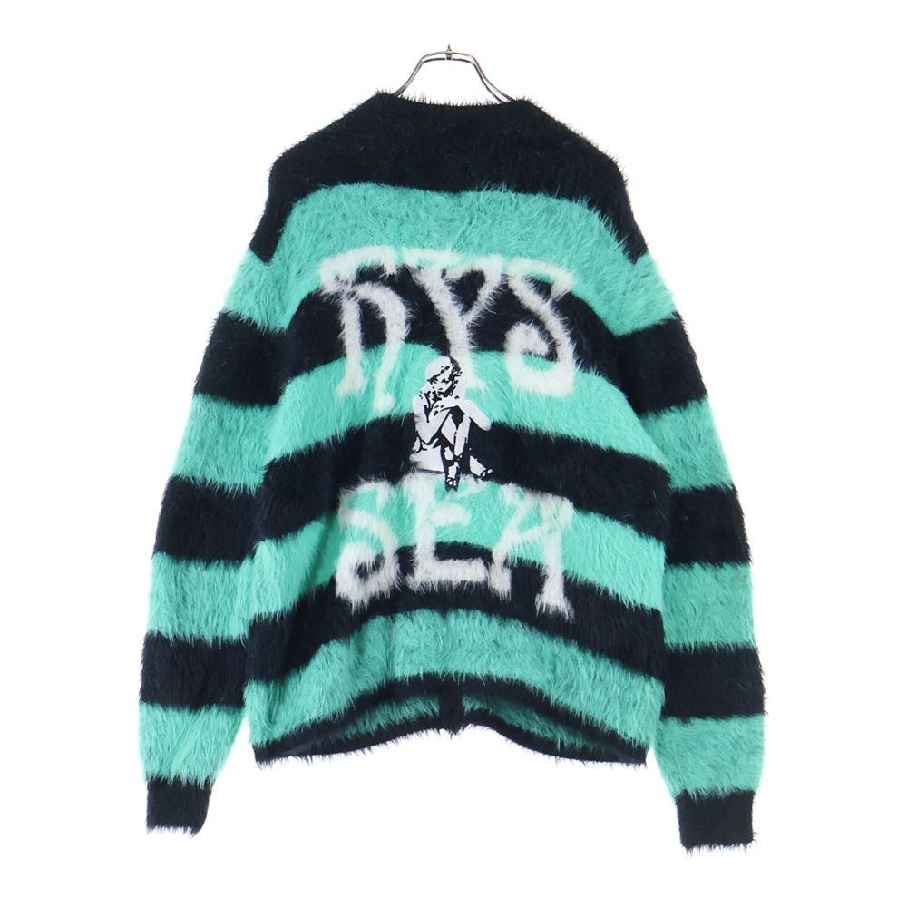 WIND AND SEA ボーダーカーディガン WIND AND SEA (ウィンダンシー) ×HYSTERICGLAMOUR ボーダー ニット