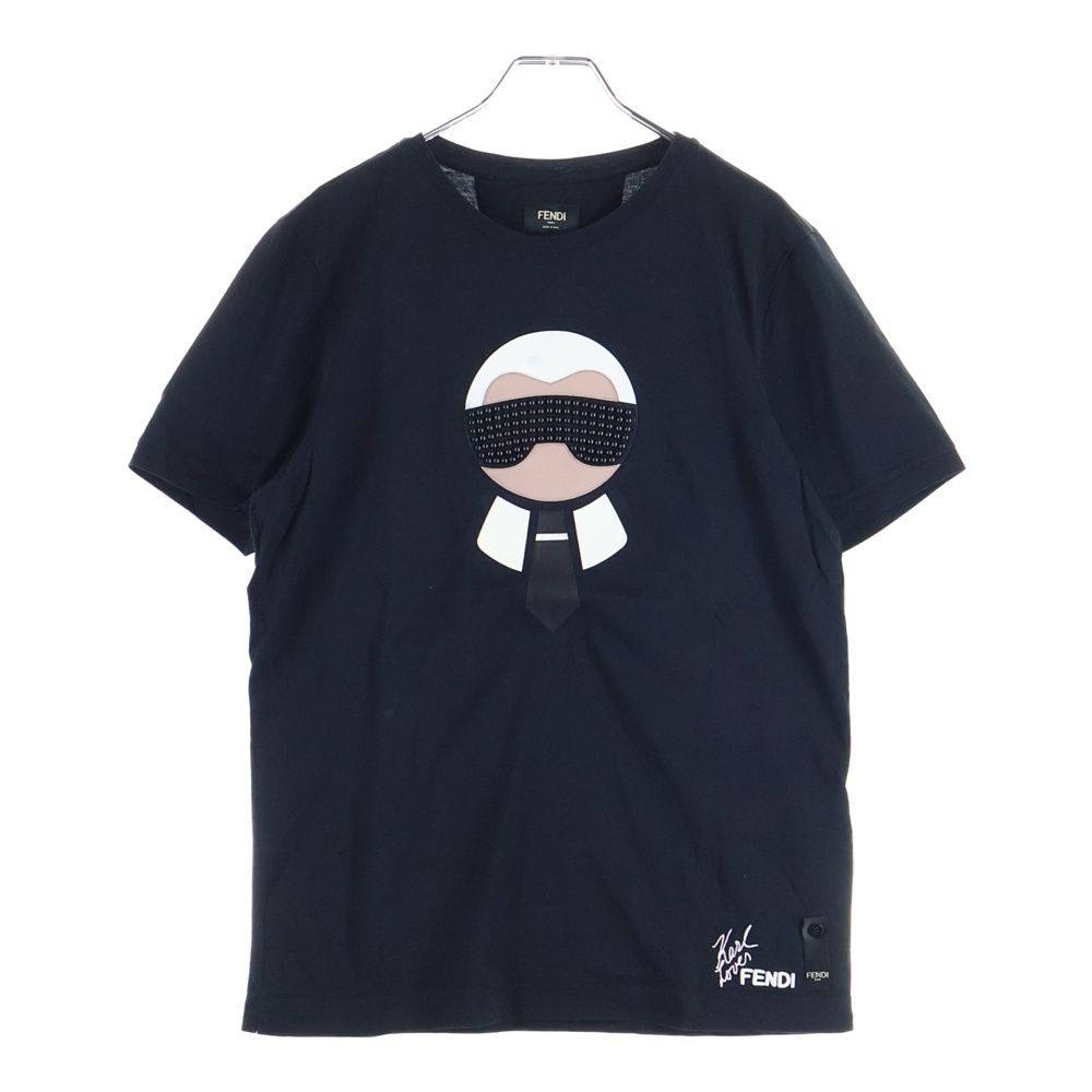 FENDI (フェンディ) ストーン装飾モンスターTシャツ 半袖Tシャツ 人気