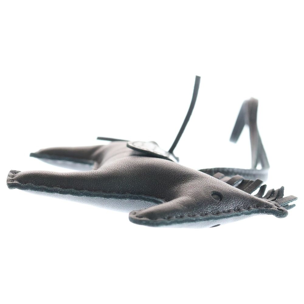  HERMES エルメス ロデオチャーム タッチ MM バッグチャーム ブラック レザー アリゲーター スイフト キーホルダー キーリング 小物