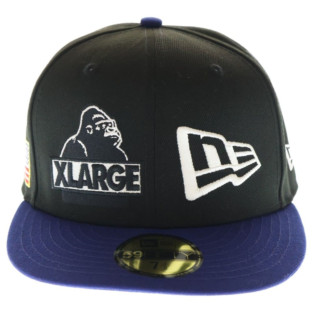 X-LARGE (エクストララージ) ×NEWERA 59FIFTY 2TONE MIX LOGO CAP