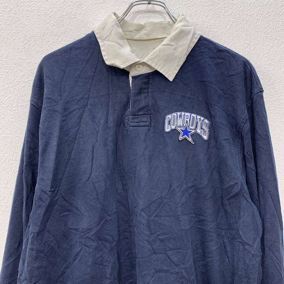 L.L.Bean 長袖 ネルシャツ ボタンダウン L 紺 綿 デイリー 80～90s 