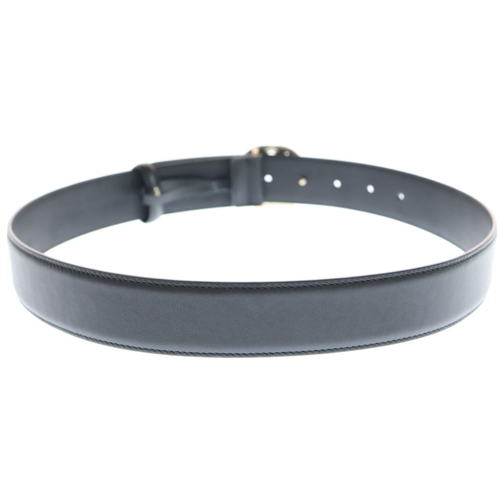 GUCCI (グッチ) GG インターロッキング レザー ベルト ブラック 370543