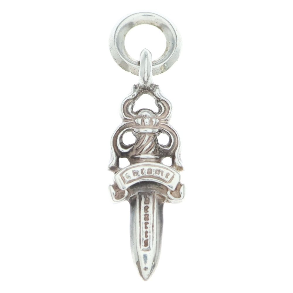 CHROME HEARTS クロムハーツ 5 DAGGER P DMND A 5ダガーチャーム アフターPAVEダイヤ ペンダントトップ シルバー