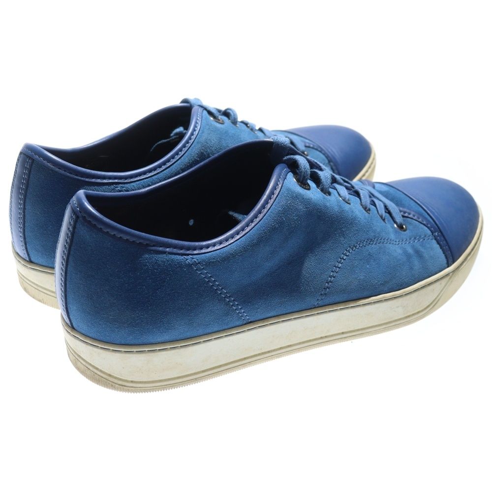 LANVIN / Curb/ローカットスニーカー/40/ブルー/使用感有 LANVIN (ランバン) スエード レザー ローカットスニーカー ブルー