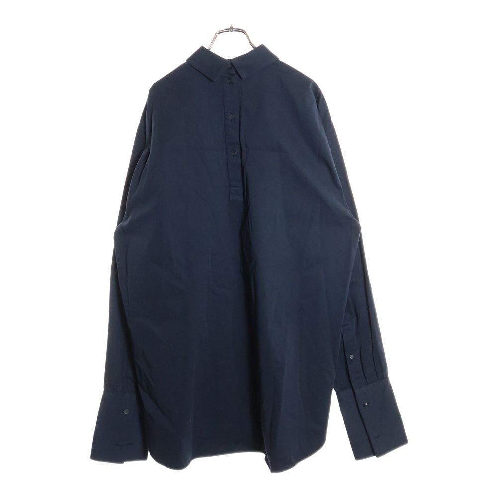 DRIES VAN NOTEN ドリスヴァンノッテン 25 SS BEADED SHIRT NAVY ビーデッド アプリケ シュート バックエンブロイダリーデザイン 4 B 長袖シャツ ネイビー 251-020754-1473-509