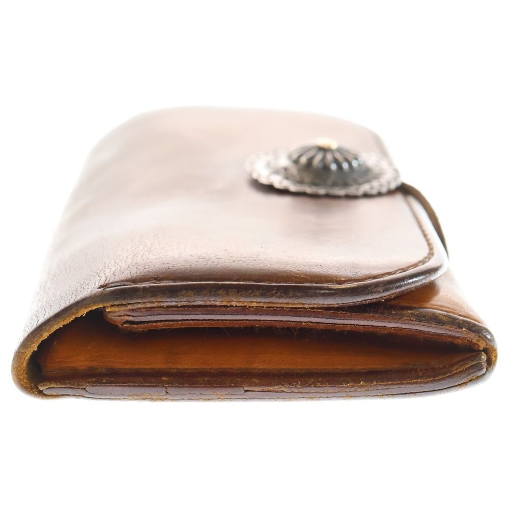 goro's (ゴローズ) K18フラワーコンチョ付き 2つ折りレザー長財布