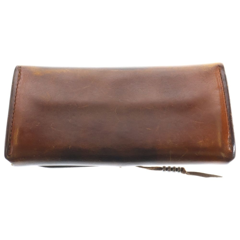 goro's (ゴローズ) K18フラワーコンチョ付き 2つ折りレザー長財布