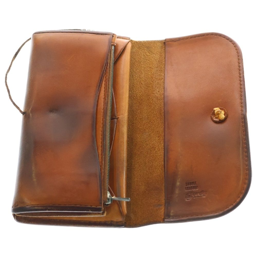 goro's (ゴローズ) K18フラワーコンチョ付き 2つ折りレザー長財布